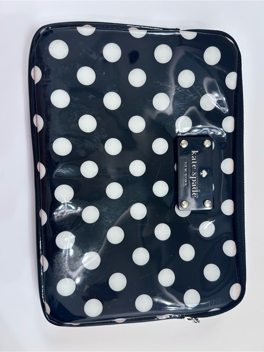 kate spade Black and White Polka Dot Cosmetic Pouch - Picture 2 of 4